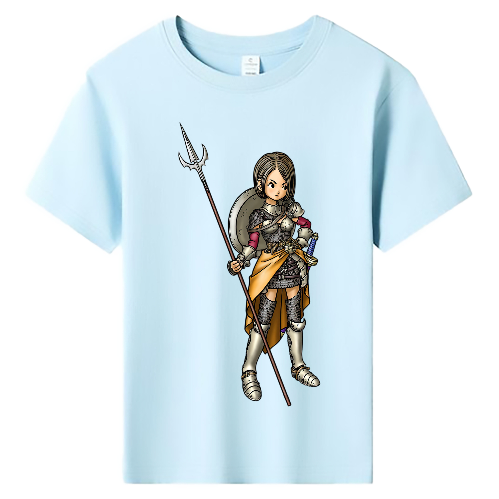 （画像用） ドラゴンクエスト Doragon Kuesuto Dragon Quest 綿100％キッズTシャツ（フロントプリント）